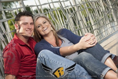 fun engagement pictures at the long center