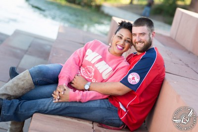 Austin engagement photographer at Mueller Lake Park