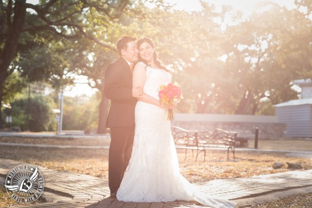 Austin Wedding Photos at Unity Church of the Hills - bouquet by Park Crest Floral - makeup and hair by FireMakeup Artistry